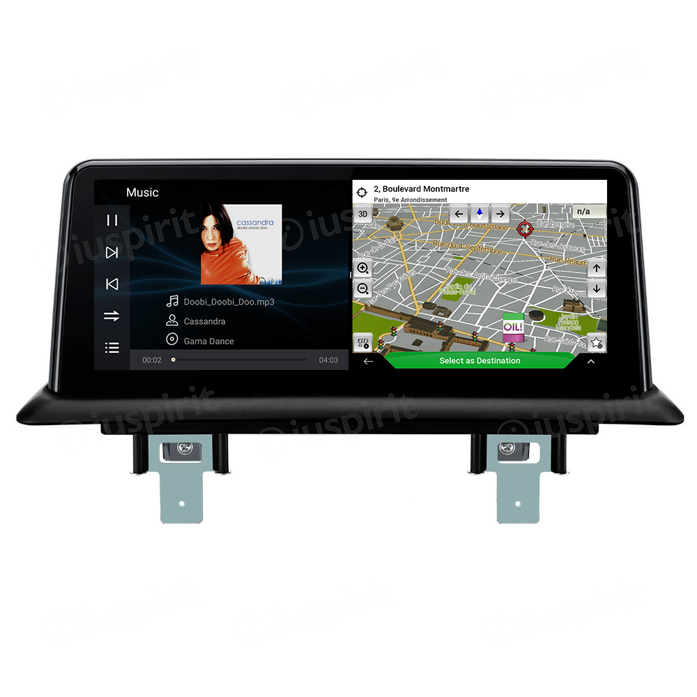 ANDROID navigatore per BMW Serie 1 BMW E87 BMW E81 BMW E82 BMW E88 2009-2012 Sistema CIC CarPlay Android Auto WI-FI GPS 4G LTE Bluetooth 4GB RAM 64GB ROM - immagine 3