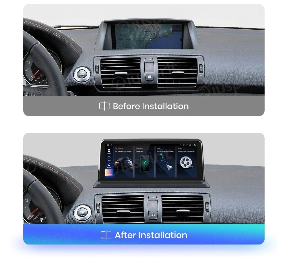 ANDROID navigatore per BMW Serie 1 BMW E87 BMW E81 BMW E82 BMW E88 2009-2012 Sistema CIC CarPlay Android Auto WI-FI GPS 4G LTE Bluetooth 4GB RAM 64GB ROM - immagine 7