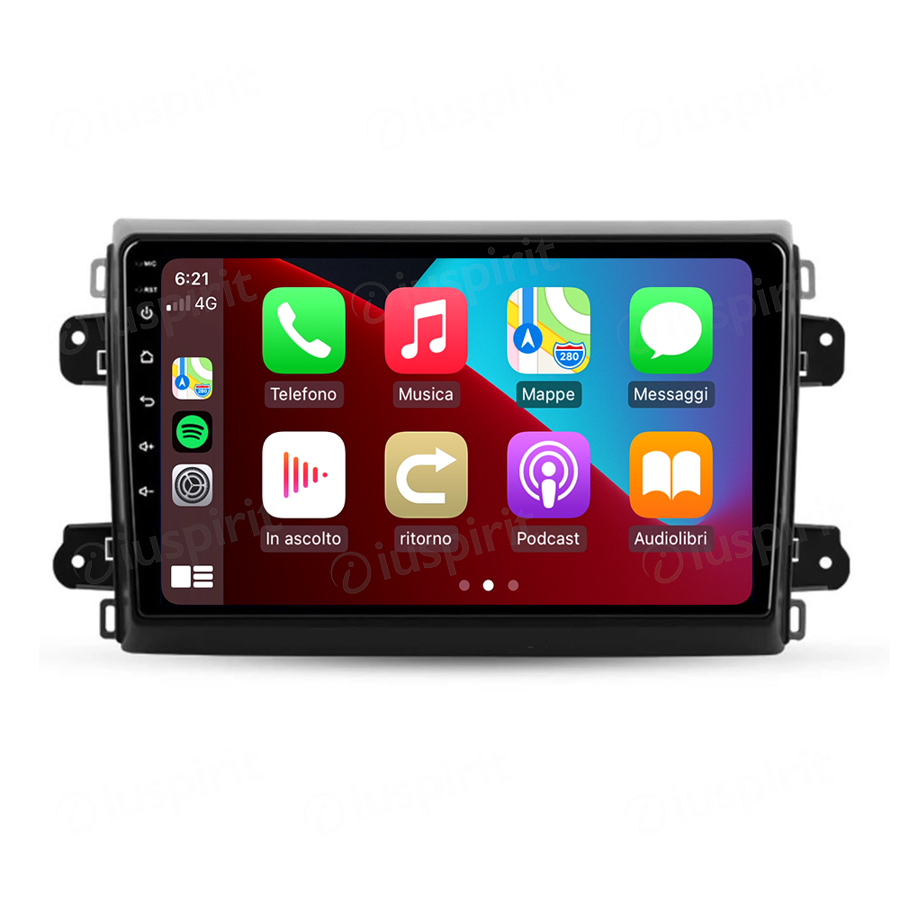 ANDROID autoradio navigatore per Fiat Ducato Van L3H2 2021-2025 Android Auto GPS USB WI-FI Bluetooth 4G LTE