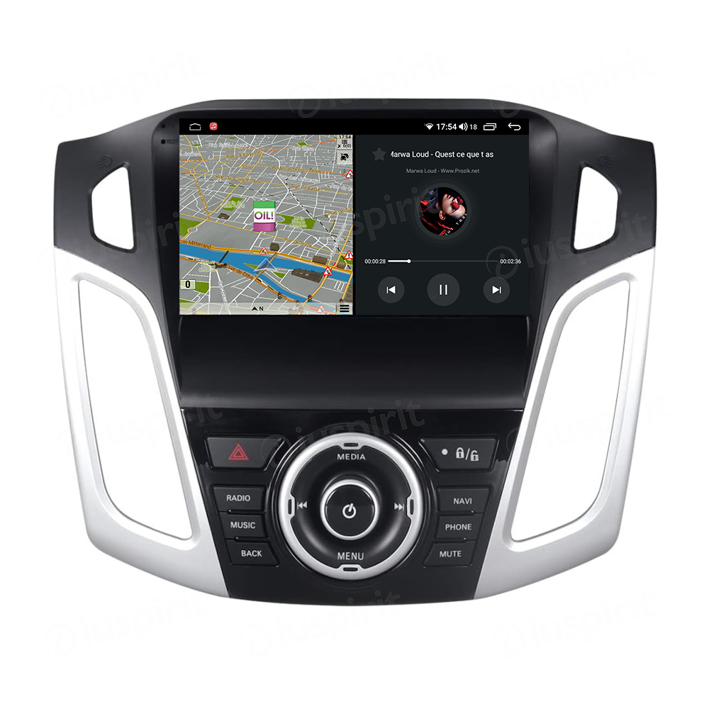 ANDROID autoradio navigatore per Ford Focus 2012-2017 CarPlay Android Auto GPS USB WI-FI Bluetooth 4G LTE - immagine 3