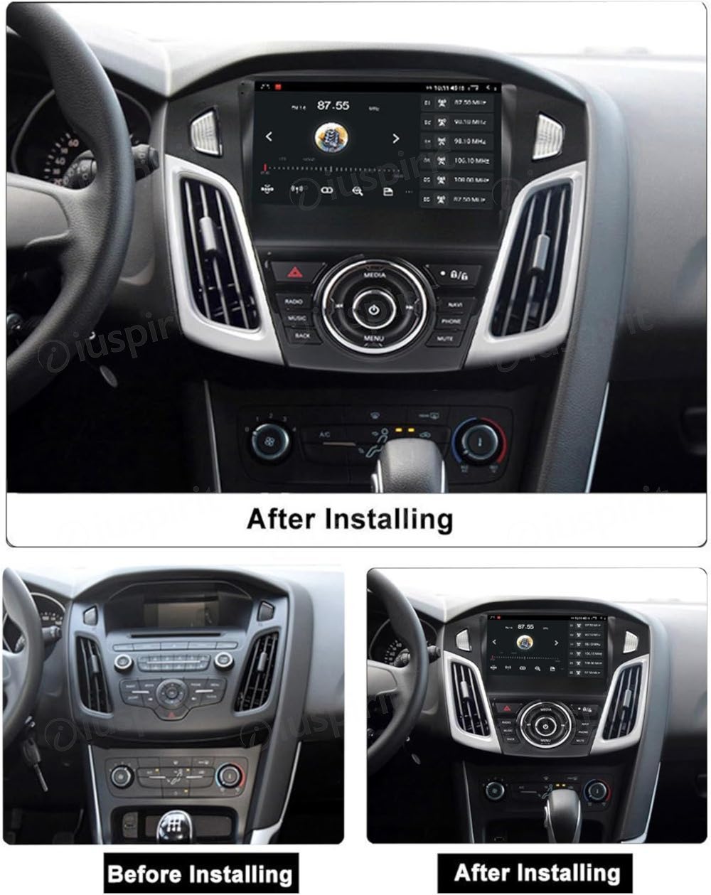 ANDROID autoradio navigatore per Ford Focus 2012-2017 CarPlay Android Auto GPS USB WI-FI Bluetooth 4G LTE - immagine 7