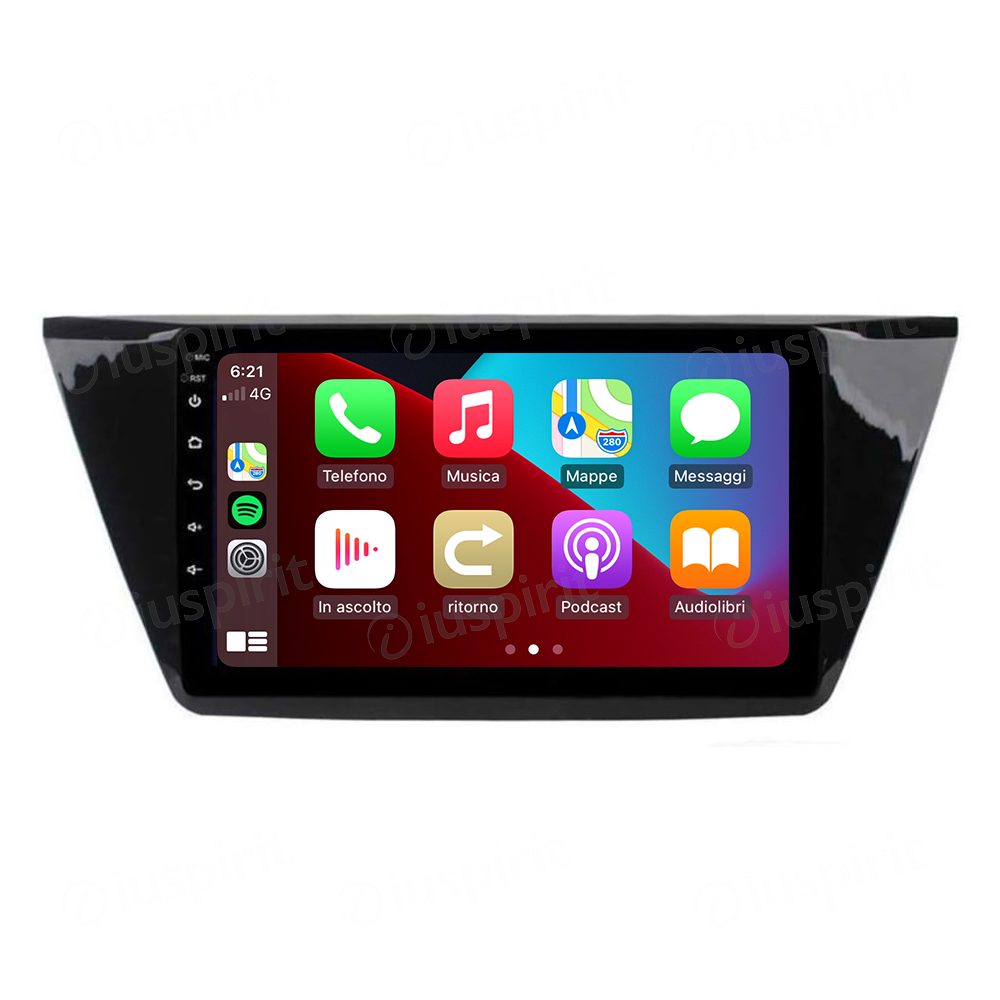 ANDROID autoradio navigatore per VW Touran 2016 2017 2018 CarPlay Android Auto GPS USB WI-FI Bluetooth 4G LTE