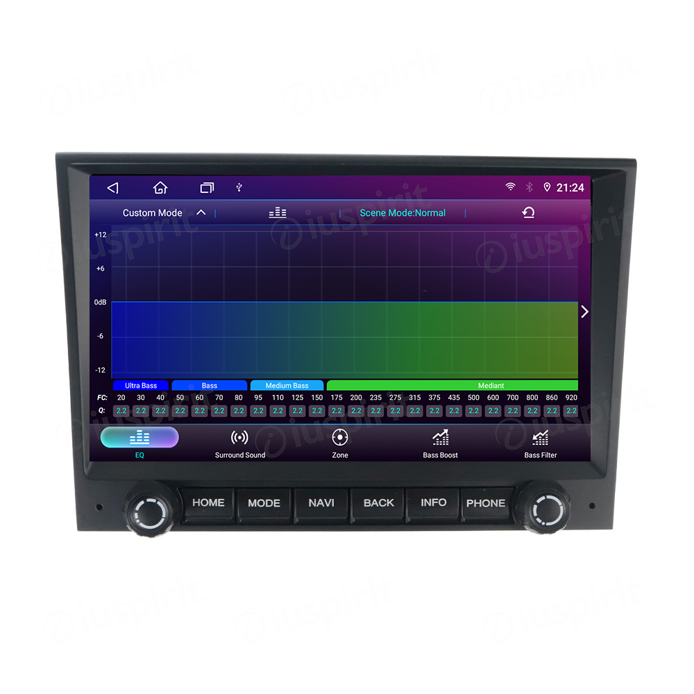 ANDROID autoradio navigatore per Porsche 911 996 997 986 Porsche Cayman Porsche Boxster CarPlay Android Auto GPS USB WI-FI Bluetooth 4G LTE Nero - immagine 5