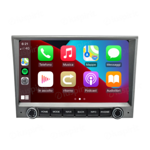 ANDROID autoradio navigatore per Porsche 911 996 997 986 Porsche Cayman Porsche Boxster CarPlay Android Auto GPS USB WI-FI Bluetooth 4G LTE Grigio