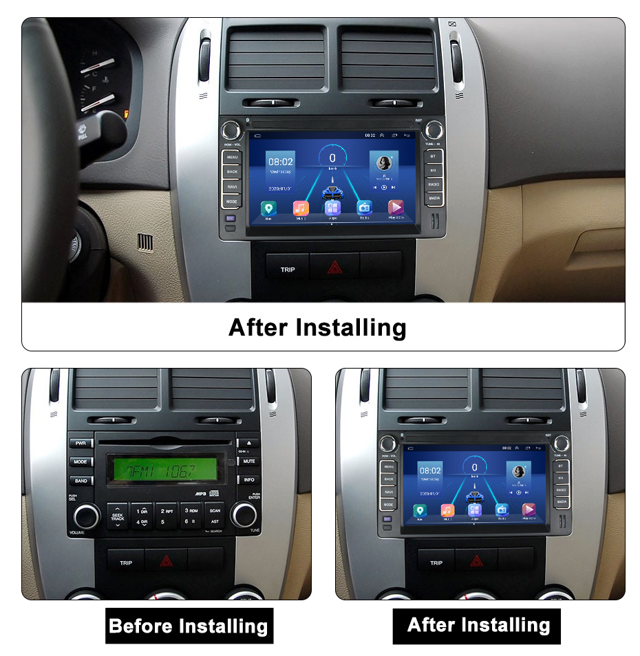 ANDROID autoradio navigatore per Kia Ceed Sportage Picanto Sorento Car Play Android Auto GPS WI-FI USB Bluetooth MirrorLink - immagine 4