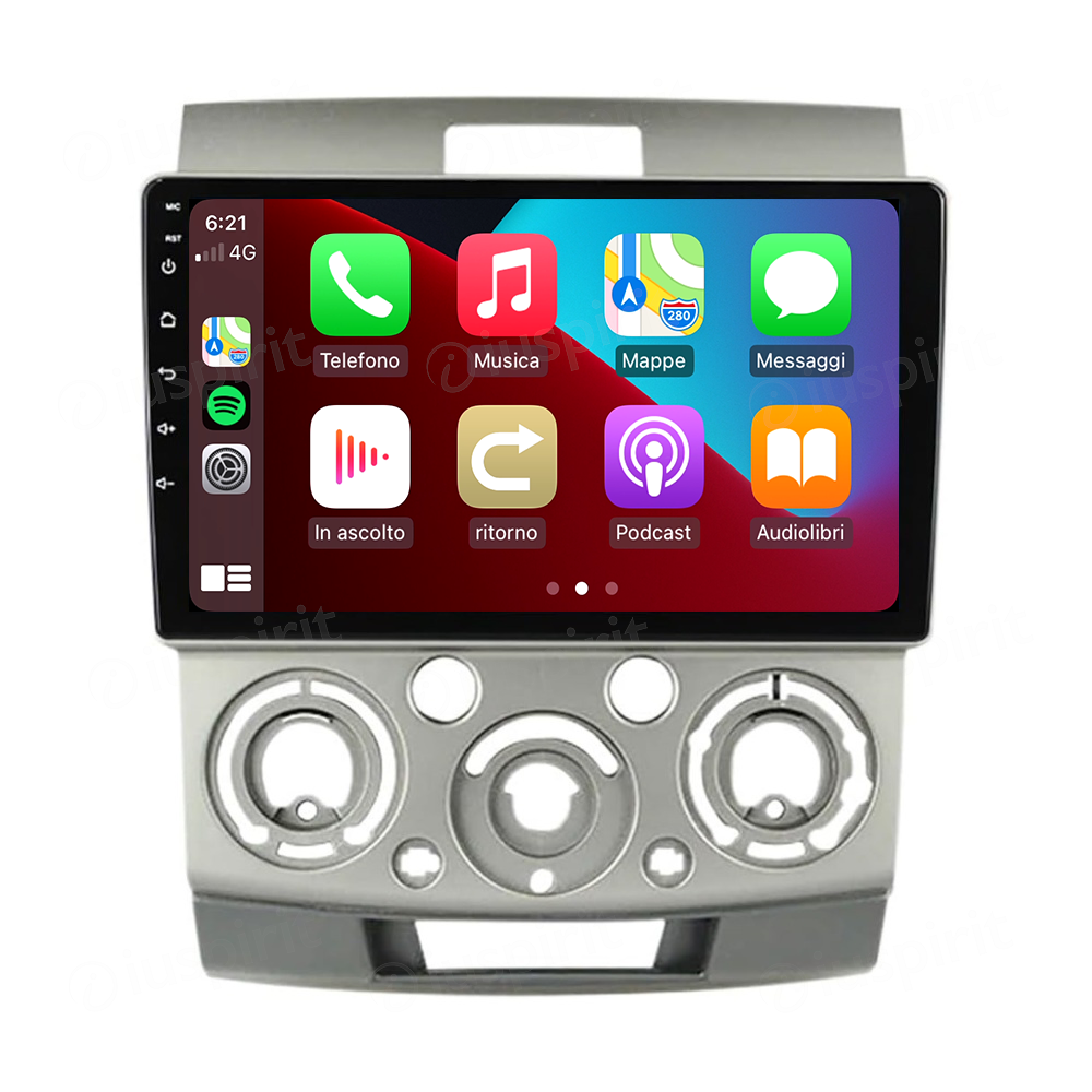 ANDROID autoradio navigatore per Ford Ranger Mazda BT 50 2006-2010 CarPlay Android Auto GPS USB WI-FI Bluetooth 4G LTE