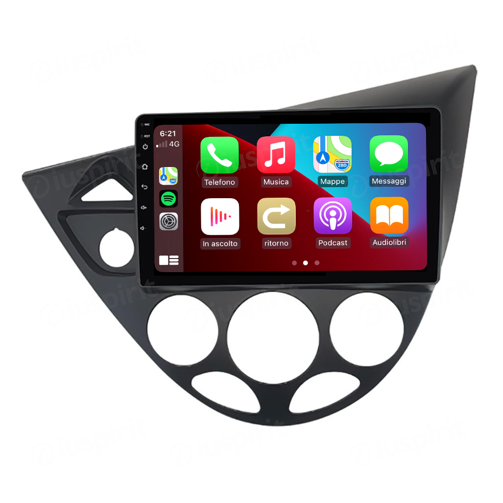 ANDROID autoradio navigatore per Ford Focus 1999-2004 CarPlay Android Auto GPS USB WI-FI Bluetooth 4G LTE