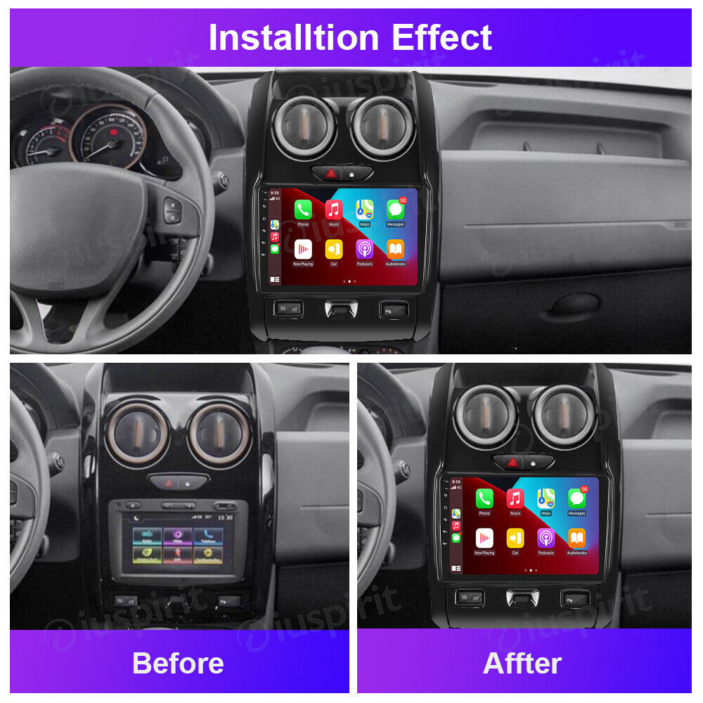 ANDROID autoradio navigatore per Renault Duster 2015-2017 CarPlay Android Auto GPS USB WI-FI Bluetooth 4G LTE - immagine 7