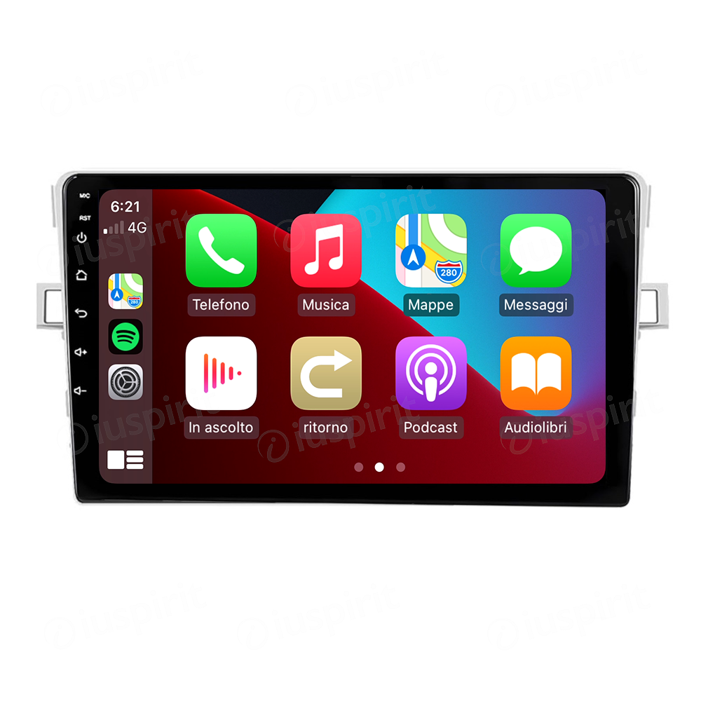 ANDROID autoradio navigatore per Toyota Verso EZ 2010-2015 CarPlay Android Auto GPS USB WI-FI Bluetooth 4G LTE