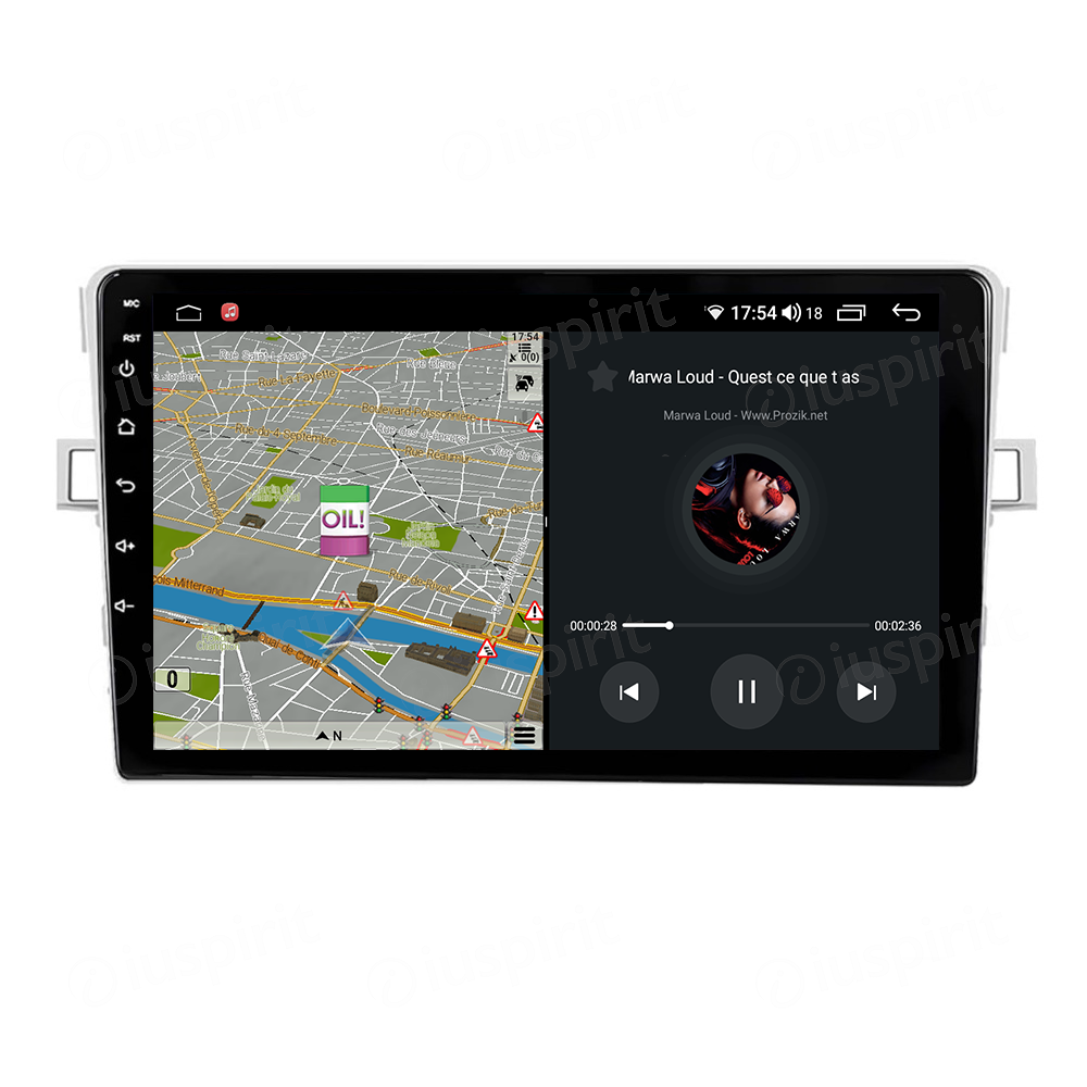 ANDROID autoradio navigatore per Toyota Verso EZ 2010-2015 CarPlay Android Auto GPS USB WI-FI Bluetooth 4G LTE - immagine 3