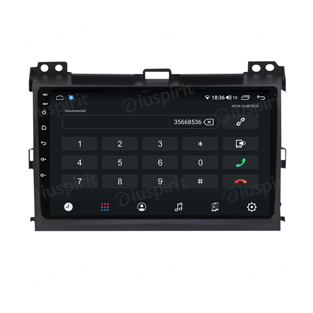 ANDROID autoradio navigatore per Toyota Land Cruiser Prado Lexus GX470 GX 470 J120 2004-2009 CarPlay Android Auto GPS USB WI-FI Bluetooth 4G LTE - immagine 2
