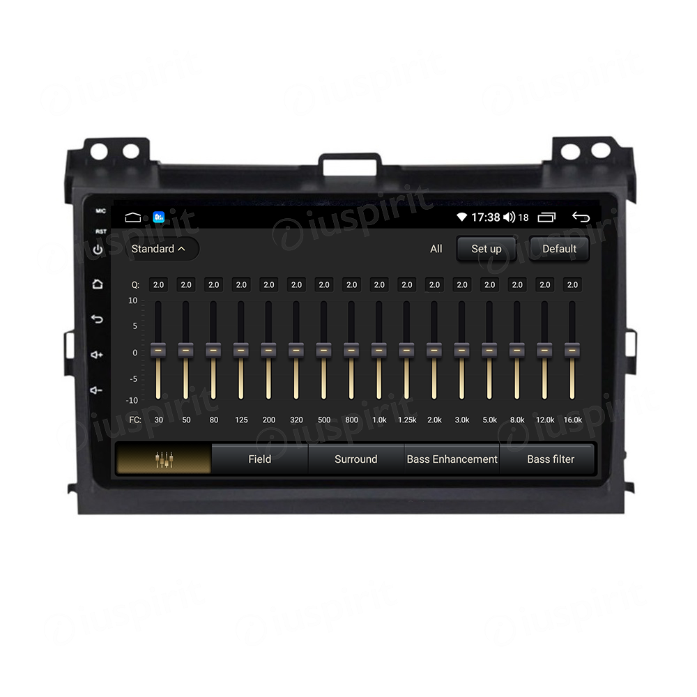 ANDROID autoradio navigatore per Toyota Land Cruiser Prado Lexus GX470 GX 470 J120 2004-2009 CarPlay Android Auto GPS USB WI-FI Bluetooth 4G LTE - immagine 4