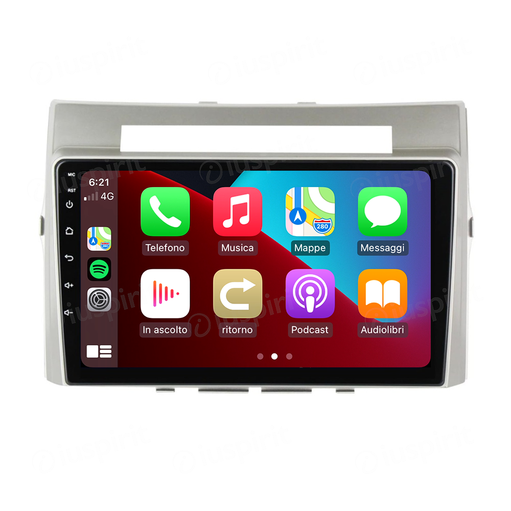 ANDROID autoradio navigatore per Toyota Corolla Verso 2004-2009 CarPlay Android Auto GPS USB WI-FI Bluetooth 4G LTE