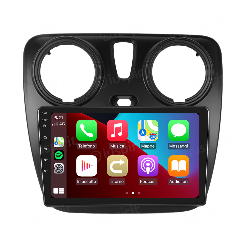 ANDROID autoradio navigatore per Dacia Dokker Dacia Lodgy CarPlay Android Auto GPS USB WI-FI Bluetooth 4G LTE